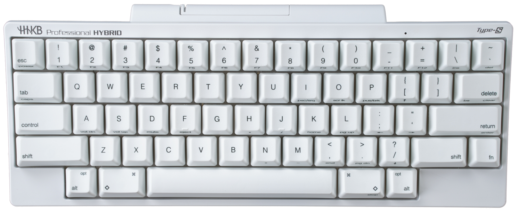 HHKB HYBRID Type S Snow printed keyboard