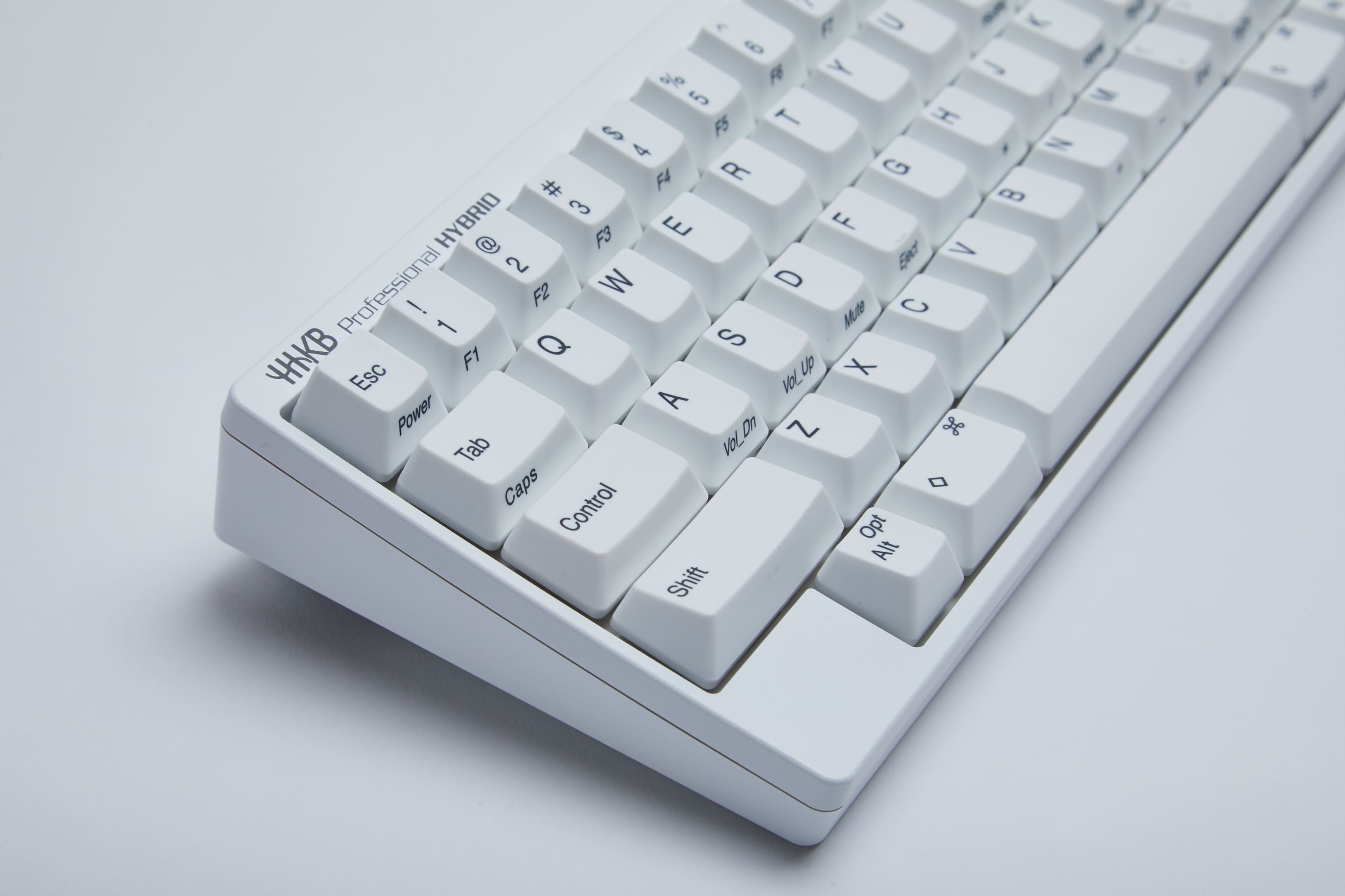 HHKB Professional HYBRID Type s Snow | angled element