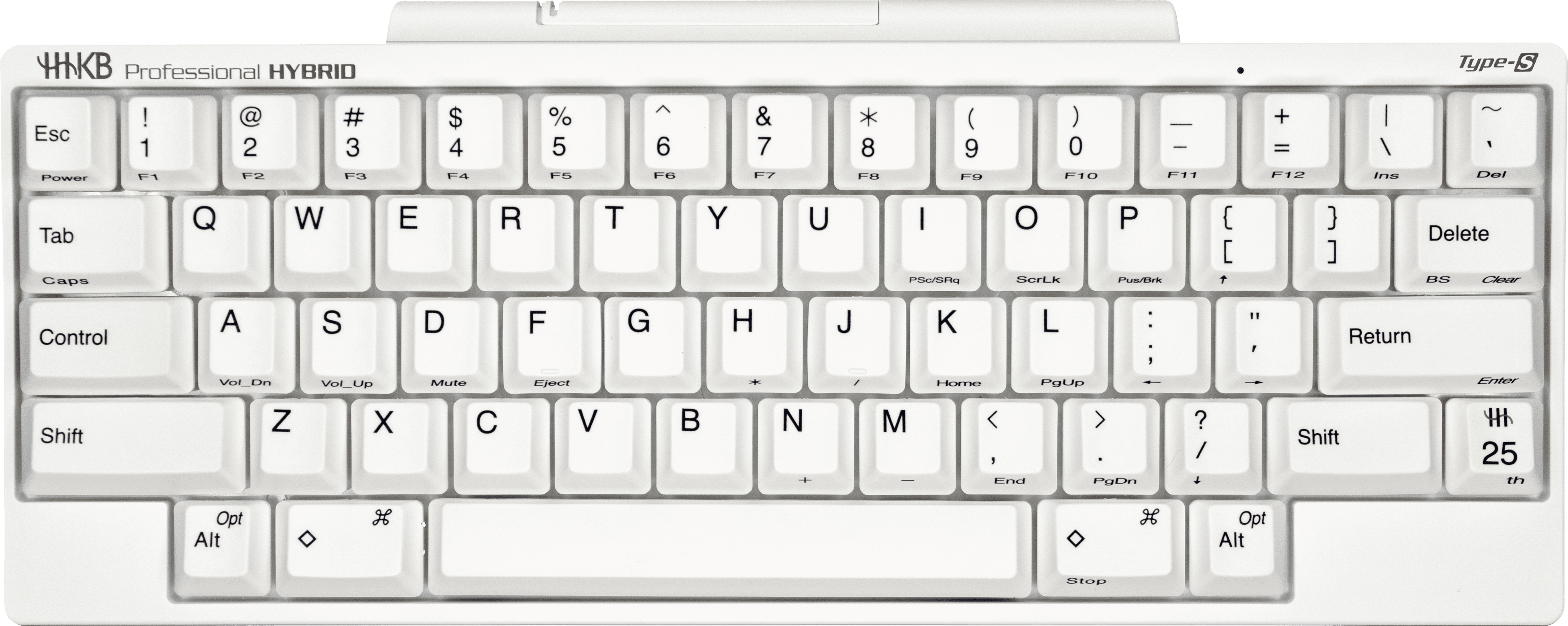 Hybrid Type-S Snow - Happy Hacking Keyboard (HHKB) Limited Edition 